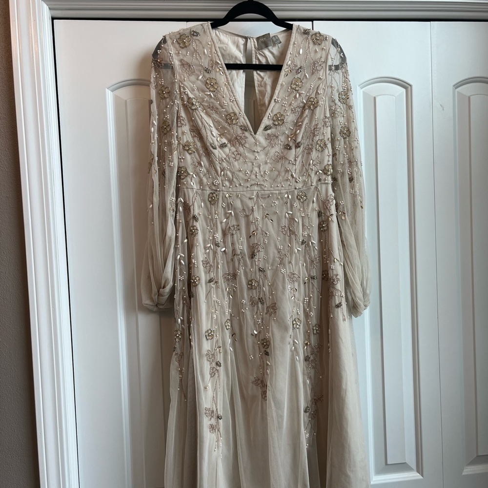 ASOS DESIGN embellished sequin midi dress